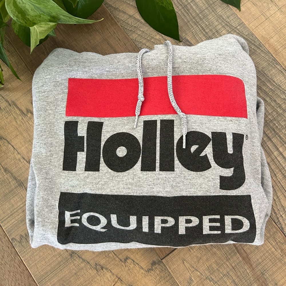 Gildan Heather Gray Holley Carburetors Hoodie